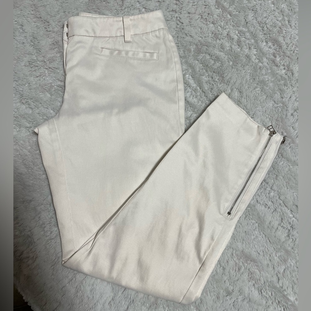 New York & Company Cropped Ankle Zip Pants